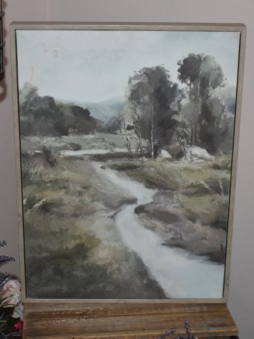 Rustic Country River Stream Nature Landscape Wall Art Decor